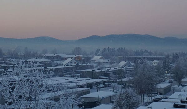 Luftforurensning over Lillestrøm